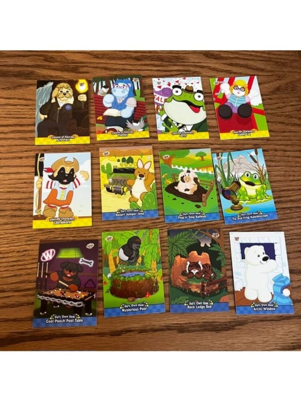 Webkinz Set of 12 Card Lot
